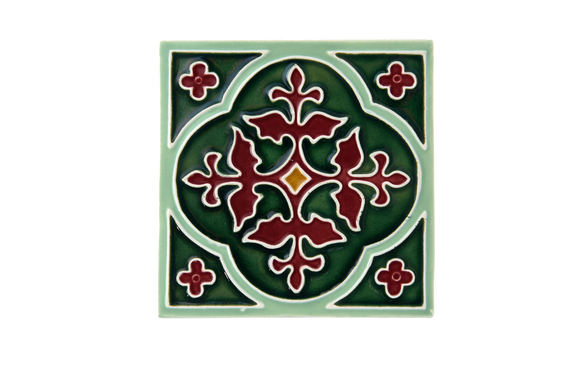 Art Nouveau Mint Fleur Large