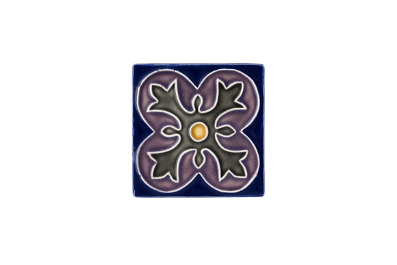 Art Nouveau Navy Spin Flower Mini