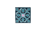 Art Nouveau Teal Geo Tile Turquoise Mini