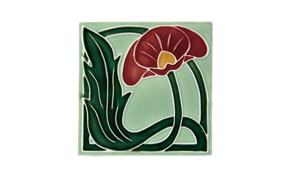 Art Nouveau Mint Lily Large