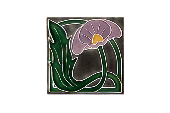 Art Nouveau Grey Lily Large