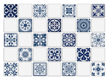 Wall Tile Blue Pattern 10 Small