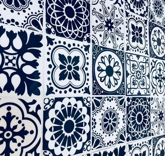 Wall Tile Blue Pattern