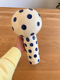 Bobble Vase | Blue dots