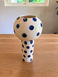 Bobble Vase | Blue dots