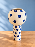 Bobble Vase | Blue dots