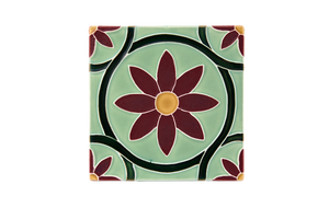 Art Nouveau Mint Daisy Large