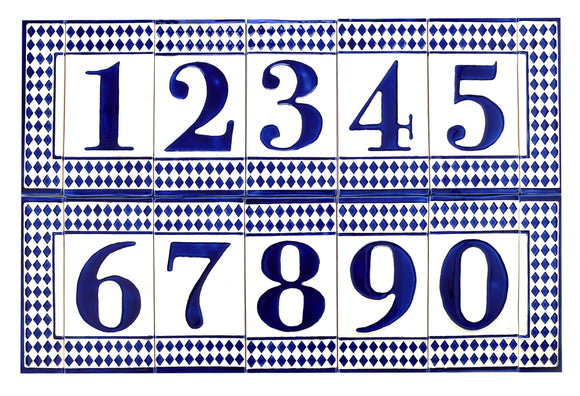 Blue Diamond House Number