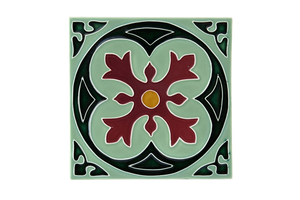 Art Nouveau Mint Spin Flower XL