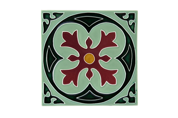 Art Nouveau Mint Spin Flower XL
