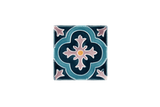 Art Nouveau Teal Fleur Mini