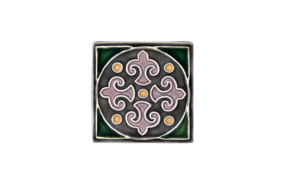 Art Nouveau Grey King Circle Green Mini