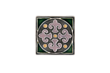 Art Nouveau Grey King Circle Green Mini