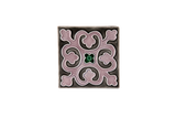 Art Nouveau Grey Geo Tile Mauve Mini