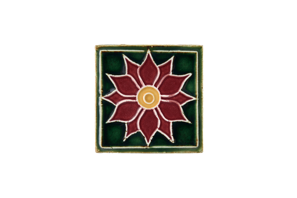 Art Nouveau Dark Green Sun Mini