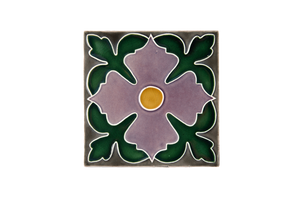 Art Nouveau Grey Large Flower Large