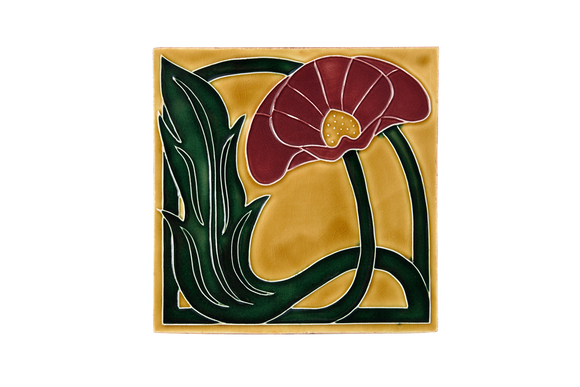 Art Nouveau Yellow Lily Large