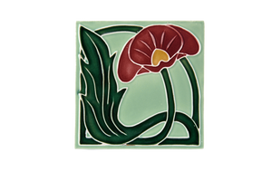 Art Nouveau Mint Lily Large