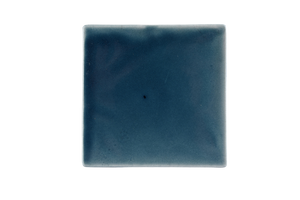 Art Nouveau Teal Plain Tile Large