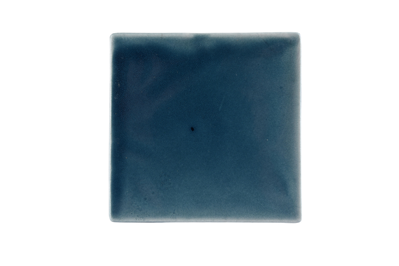 Art Nouveau Teal Plain Tile Large