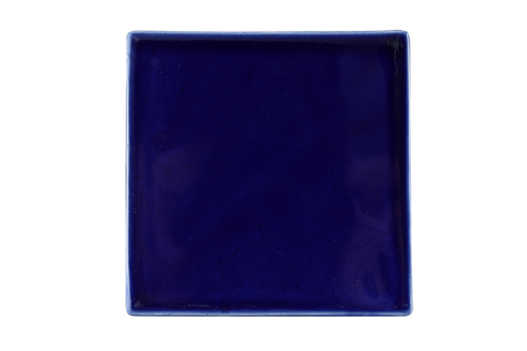 Art Nouveau Navy Plain Tile XL